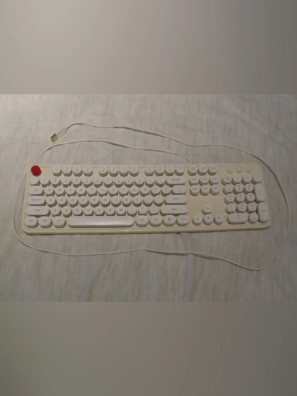 MOFII Sweet Wired Keyboard Retro Typewriter Style USB Full Size Keyboard